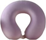 MINISO Travel Pillow U-Shape Memory Foam Support Neck and Head Suitable for Airplane, Trains, Self-Driving Cars (Purple)