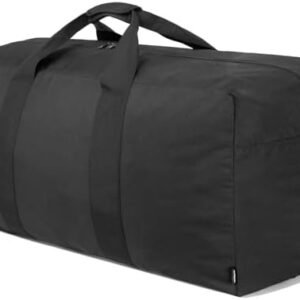 Vorspack Extra Large Duffle Bag for Travel - 100L Duffel Bag for Men Gear Bag for Storage Foldable Weekender Bag for Overnight Camping - Black