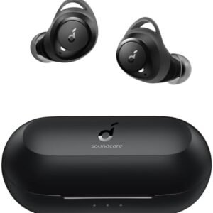 Soundcore by Anker Life A1 True Wireless Earbuds, Powerful Customized Sound, 40H Playtime, Wireless Charging, USB-C Fast Charge, IPX7 Waterproof, Button Control, Bluetooth Earbuds, Commute, Sports