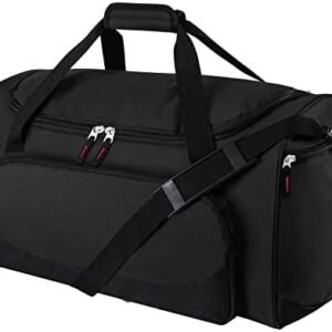 55L Sports Duffle Bags Large Gym Duffel Bag Workout Bag for Men - Black