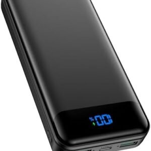 Portable Charger Power Bank 40000mAh Powerbank PD 30W and QC 4.0 Fast Charging External Battery Pack with USB-C LED 3 Outputs & 2 Inputs Portable Charging for iPhone 15 14 13 pro, Samsung