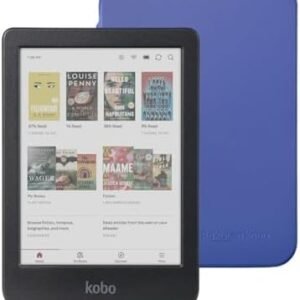 Kobo Clara Colour eReader with Case Bundle (Cobalt Blue Basic SleepCover, Case Bundle)