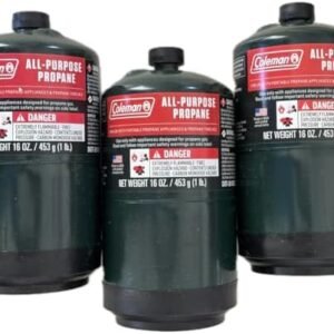 Coleman Propane Replacement Fuel Cylinders 16 oz Camping 3-Pack - Factory Prefilled & Ready to Use, Green, COL3PK