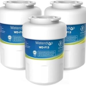 Waterdrop WD-F13 Replacement for GE® MWF® Water Filter, SmartWater® MWFP, GWF, HDX FMG-1, Kenmore® 9991, RWF1060, GSE25GSHECSS, 3 Filters(Package May Vary)