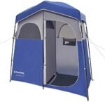 KingCamp Camping Shower Tent Oversize Space Privacy Tent Portable Outdoor Shower Tents for Camping with Floor Changing Tent Dressing Room Easy Set Up Shower Privacy Shelter 1 Room/2 Rooms Toilet Tent