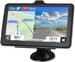 GPS Navigation for Car, Latest 2024 Map 7 inch Touch Screen Car GPS Navigator, Semi Trucker GPS Navigation System,Support Speed and Red Light Warning,Free Lifetime Updates Map