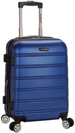 Rockland Melbourne Hardside Expandable Spinner Wheel Luggage, Blue, Carry-On 20-Inch