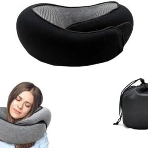 Travel Pillow,Neck Pillow for Traveling,Airplane Pillow Flight Pillow,360° Travel Neck Pillows for Airplanes,Travel Neck Pillows for Airplanes,Travel Pillow,Neck Pillow (Black)