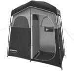 KingCamp Camping Shower Tent Oversize Space Privacy Tent Portable Outdoor Shower Tents for Camping with Floor Changing Tent Dressing Room Easy Set Up Shower Privacy Shelter 1 Room/2 Rooms Toilet Tent