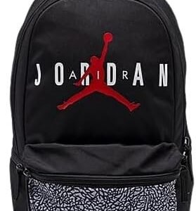 Nike Jordan HBR Air Back Pack, Black/Elephant Print, L