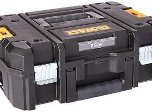 DEWALT TSTAK II Tool Box, 13 Inch, Flat Top, Holds Up To 66 lbs, Flexible Platforms for Stacking (DWST17807)