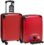 18 Inch Personal Item Removable Wheels Suitcase 2.0 Converts from Carry-On into Under the Seat Luggage and fits Sizers 18x14x8 Inches