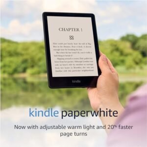 Amazon Kindle Paperwhite (16 GB) – Now with a larger display, adjustable warm light, increased battery life, and faster page turns – Black