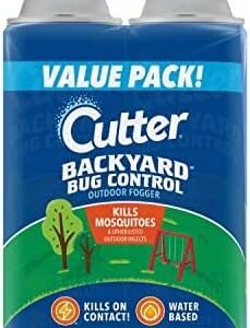 Cutter Backyard Bug Control Outdoor Fogger (2 Pack), Kills Mosquitoes, Fleas & Listed Ants, 16 fl Ounce