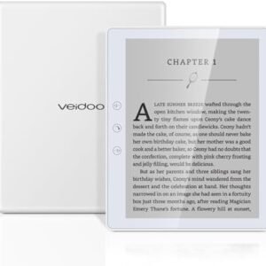 Veidoo 5.8 inch Ebook Reader, HD Touch Screen Carta E-Ink Technology, 32GB ROM(TF Card Expansion to 64G), WiFi, Long Endurance, Android E-Reader(White)