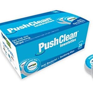 PushClean On the Go Sanitizing Wipes 24 pcs pack