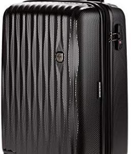 SwissGear 7272 Energie Expandable Hardside Luggage with Spinner Wheels and TSA Lock, Black, Carry-On 19-Inch