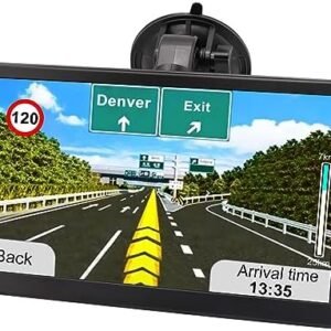 GPS Navigator for Car Navigation System for Vehicle 9 Inch Truck GPS Commercial Drivers 2024 with Offline US/CA/MX Map, Free Update, Voice Command, Drive Alert, Touchscreen Handheld GPS Unit