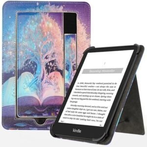 Universal Case for 6",6.8",7" Kindle/Kindle Paperwhite/Kobo/Nook/Tolino/E-Book Tablet,Slim Folding Stand Folio Tablet Cover for Universal 6-7 Inch Tablet eReader,Tree 03