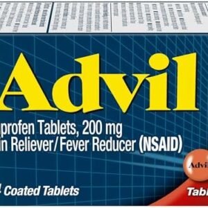 Advil Pain Reliever and Fever Reducer, Ibuprofen 200mg for Pain Relief - 24 Coated Tablets