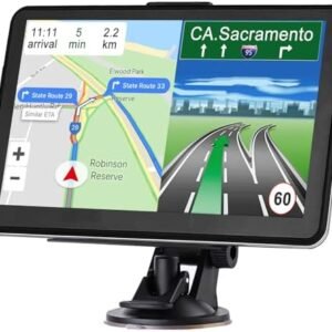 2024 Newest GPS Navigation for Car Truck Navigator 2024 US Maps 7 Inch Touch Screen Vehicle GPS Commercial Trucker Satellite Navigation Voice Speeding Warning, Free Lifetime Update of World Maps