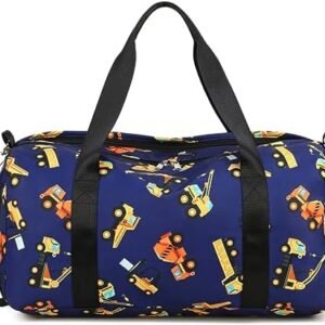 Kids Duffle Bag for Boys Girls Water Resistant Small Gym Bag Overnight Weekender Travel Tote with Shoe Compartment and Wet Pocket