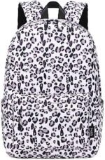 Imyth Backpack for Teen Girls, Kids, Cute Colorful Bookbag School Daypacks for Elementary Middle Students,Leopard print