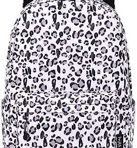 Imyth Backpack for Teen Girls, Kids, Cute Colorful Bookbag School Daypacks for Elementary Middle Students,Leopard print