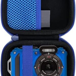 Aenllosi Hard Travel Case Compatible With Kodak PIXPRO WPZ2 Rugged Waterproof Digital Camera,Protective Case for Kodak Waterproof Video Camera,(Blue,Case Only)